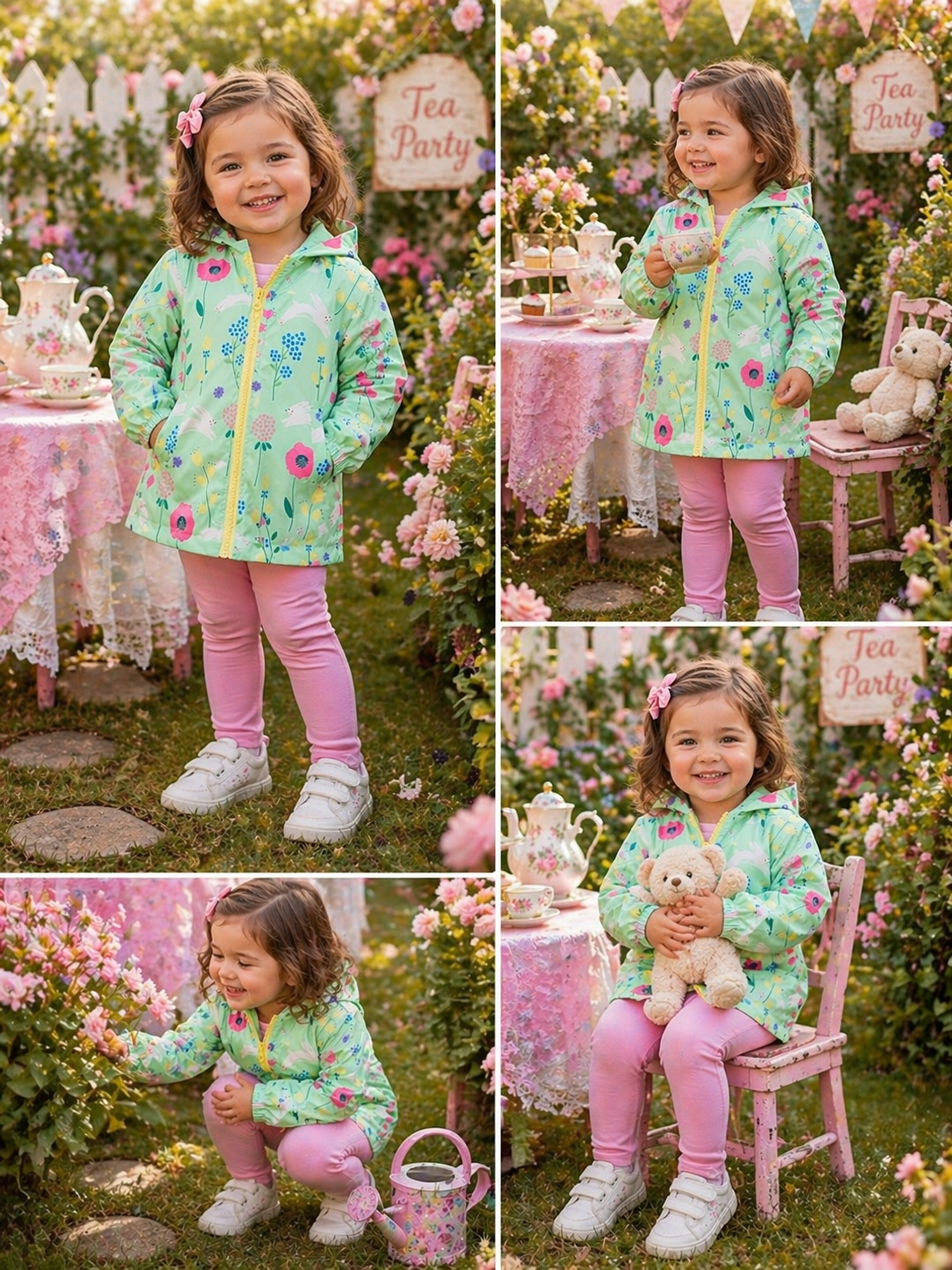 Mint Hooded Bunny Windbreaker #1000232