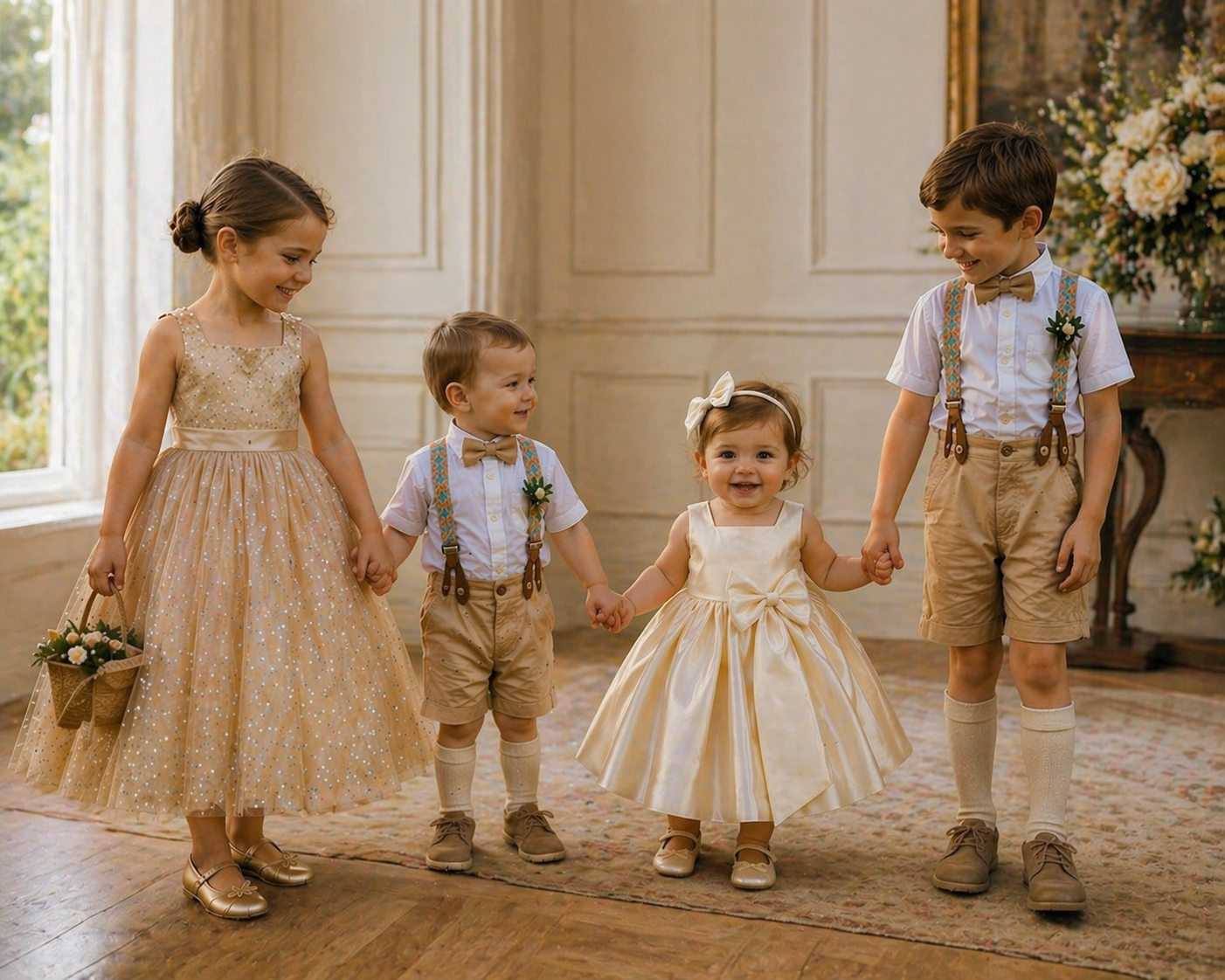 Cream Special Occasions Dress with Big Bow (Clip on) #1001149