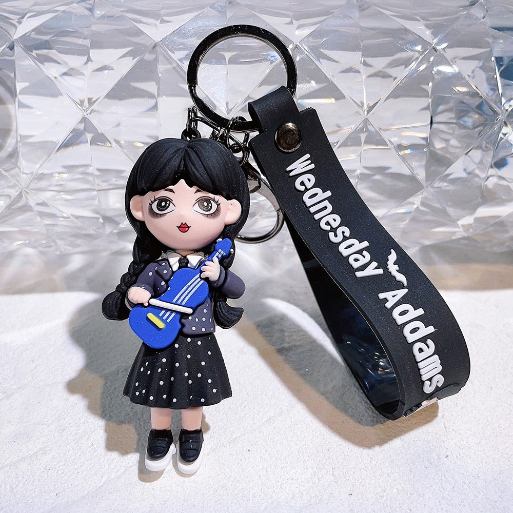 Wednesday keyring (4-options)