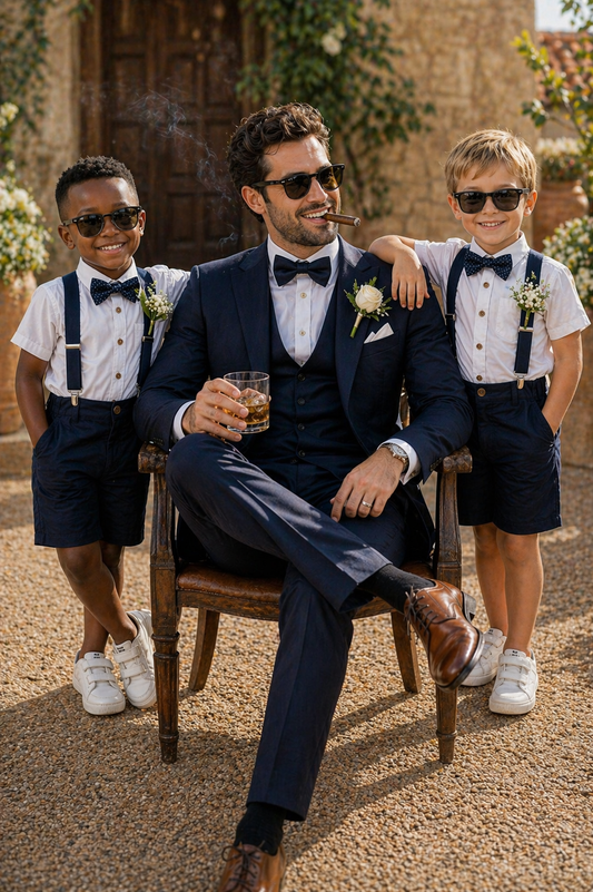 Navy 4PSC Gentlemen Suit #2000110