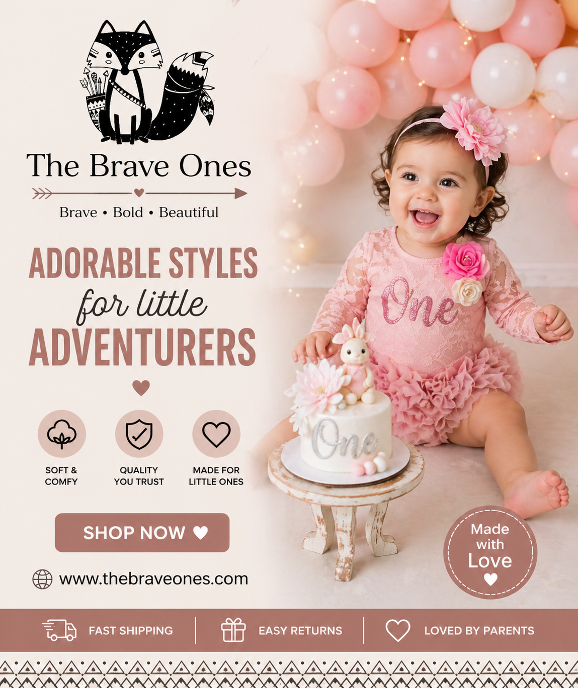 Pink Lace First Birthday Romper with Lace Bloomer #1000520