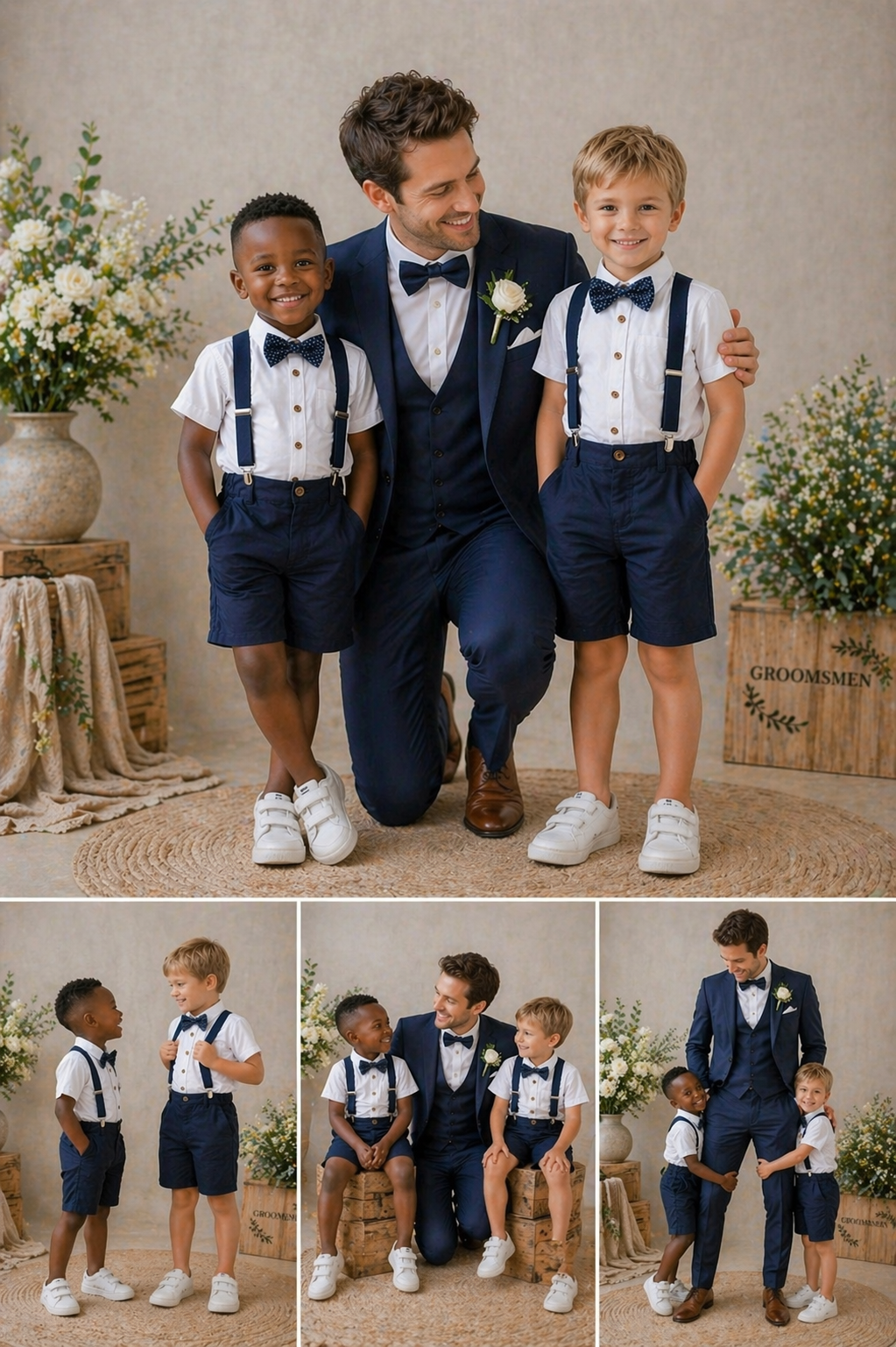 Navy 4PSC Gentlemen Suit #2000110