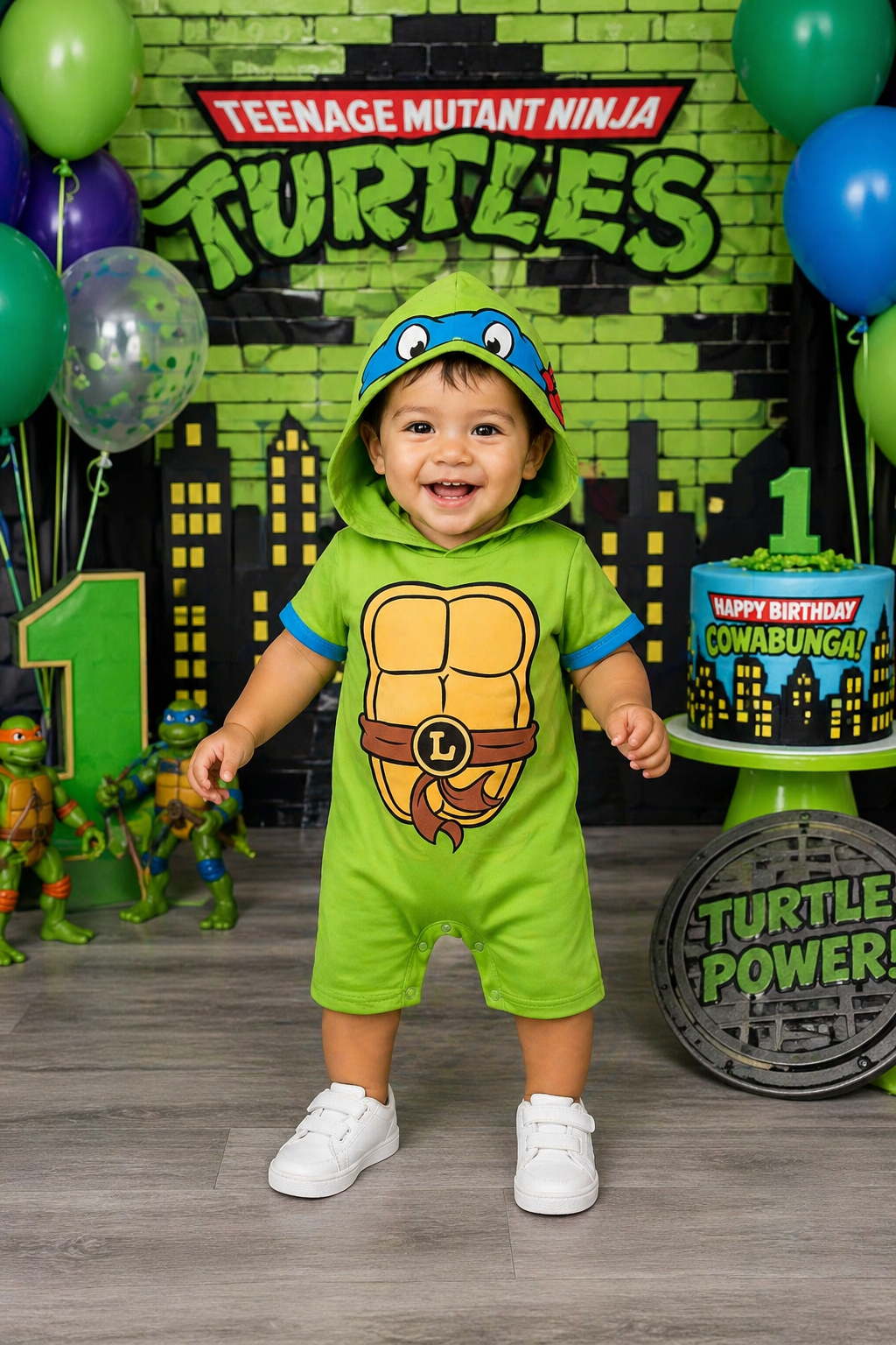 Ninja Turtles Hooded Romper #2000175