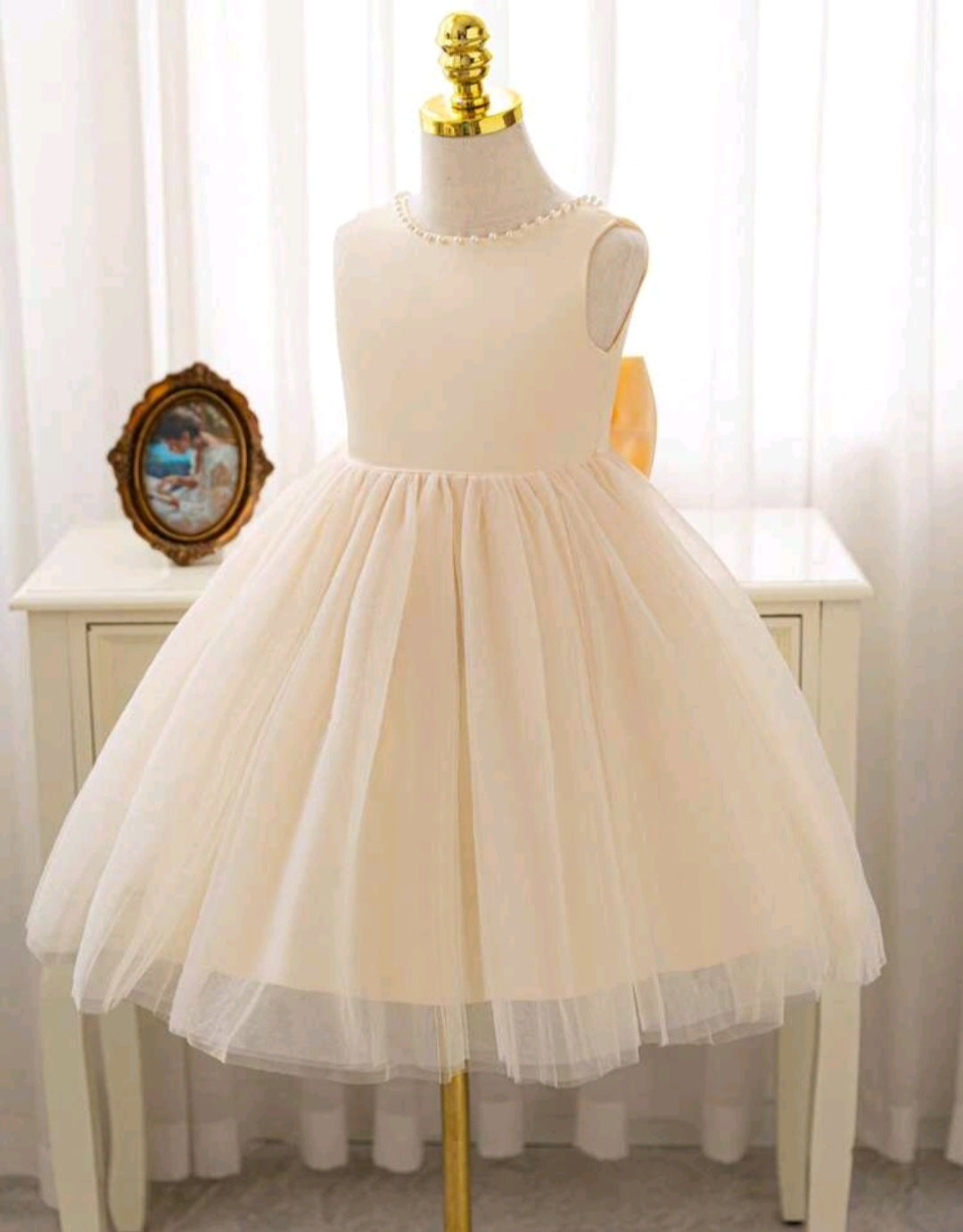 Cream Special Occasions Dress Ball Gown #100081