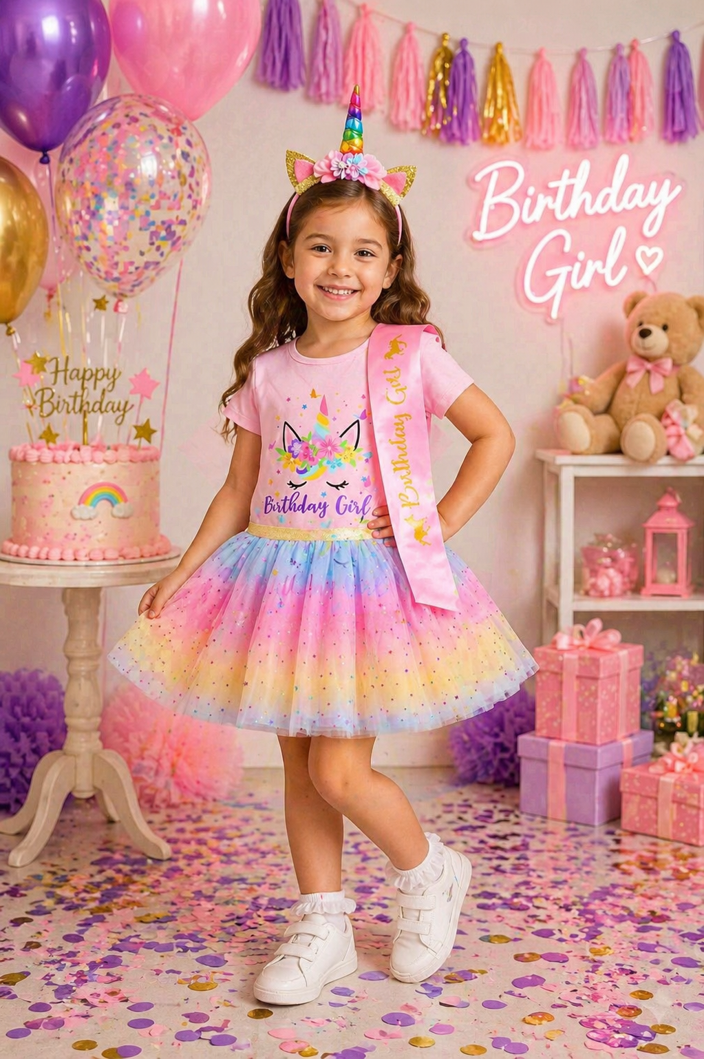4PSC Happy Birthday Outfit Unicorn #1000198