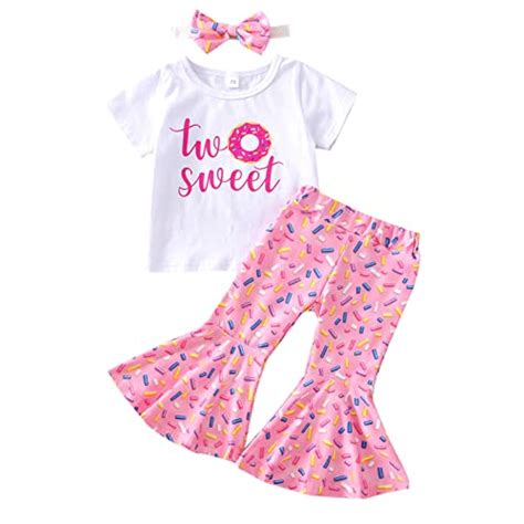 Two Sweet BIRTHDAY OUTFIT, Top, Belle Bottoms and Headband Doughnut #10020040