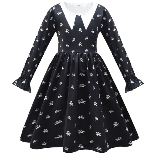 Wednesday long-sleeve dress