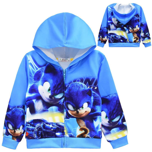 Sonic 2 zip hoodie