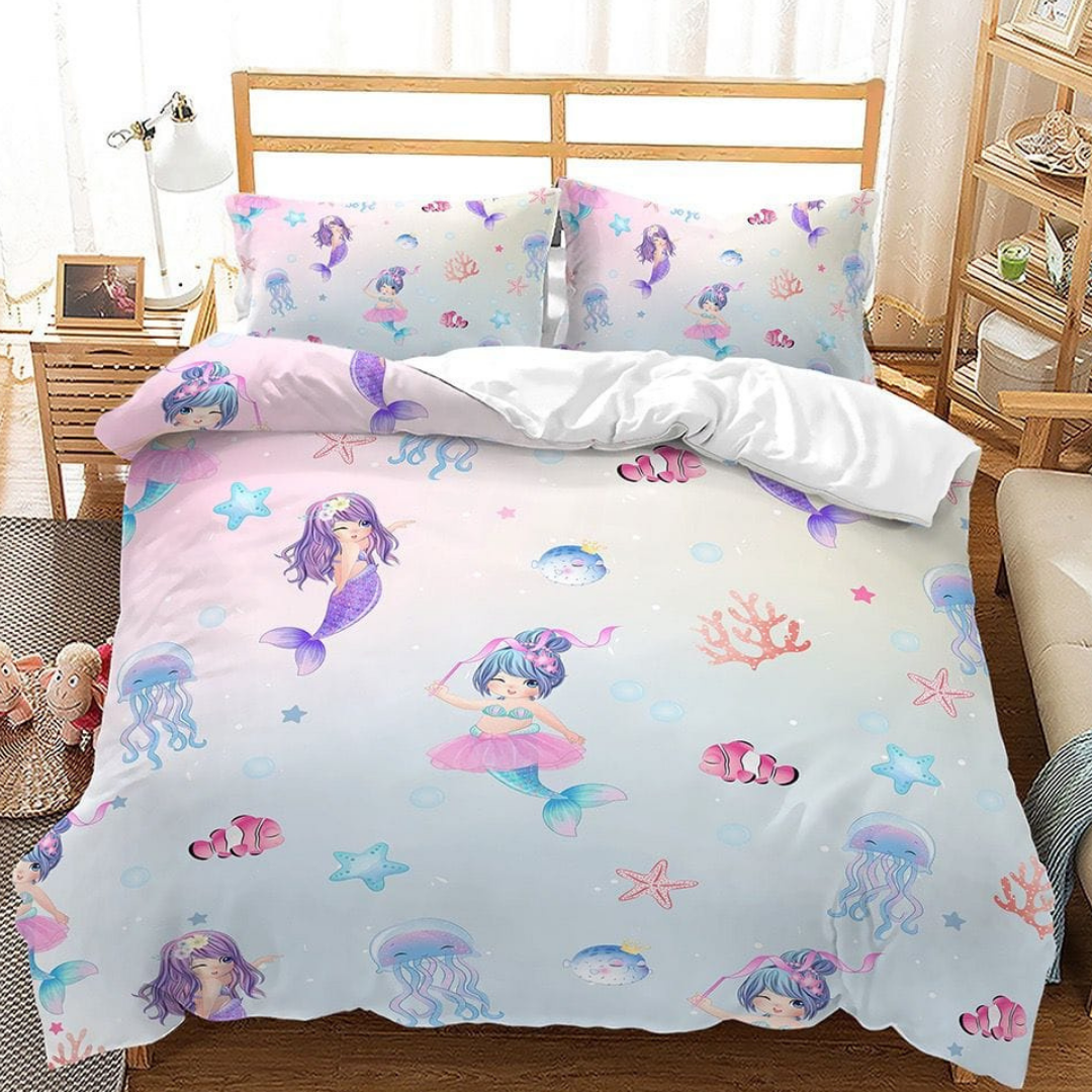 Mermaid purple bedding