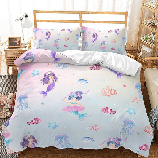 Mermaid purple bedding