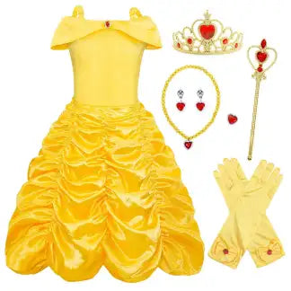 Princess Belle Dress with accessories