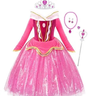 Princess Aurora Dress with accessories